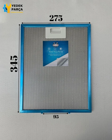 Teka: DCB607 | INOX | 275x345 mm | Aspiratör & Davlumbaz Tel Yağ Filtresi | Model: 81460133 | 27,5x34,5 cm ürün görseli 1