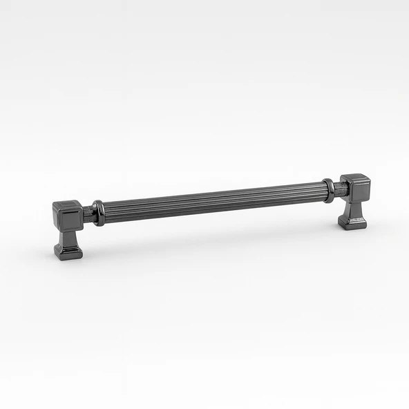 Talas 192 mm Çizgili FÜME Metal Kulp Mobilya Çekmece Mutfak Dolabı Dolap Kulpları Kulb 19.2 cm ürün görseli 1