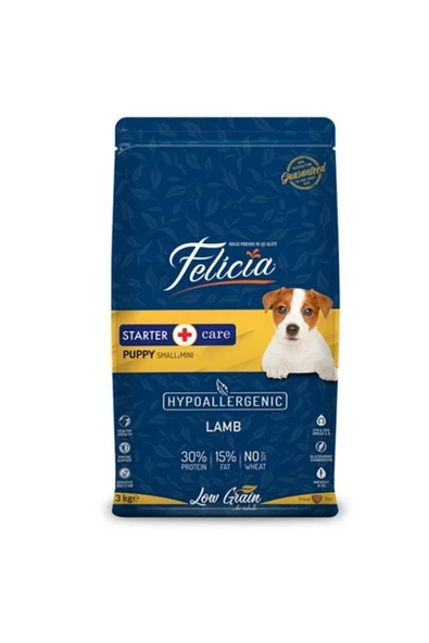 Düşük Tahıllı Hipoalerjenik Kuzu Etli Küçük Irk Yavru Köpek Maması 3 kg ürün görseli 1
