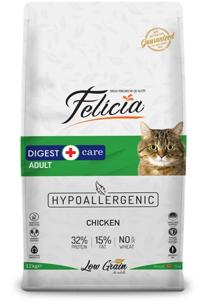 Digest+Care Tavuklu Yetişkin Kedi Maması 12kg ürün görseli 1