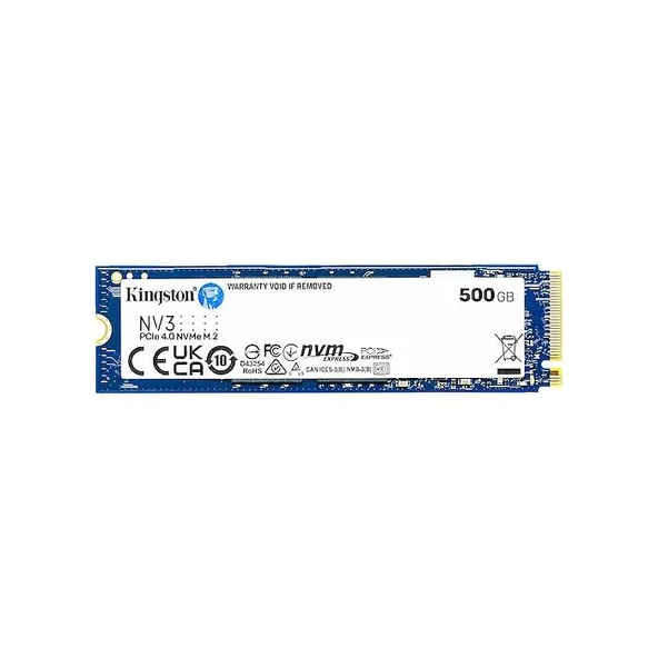 500Gb Kıngston Nv3 Snv3S/500G 5000/3000Mb/S M.2 Nvme Pcıe 4.0 ürün görseli 1