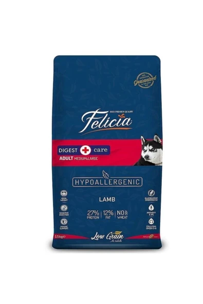Az Tahıllı 15 Kg Yetişkin Kuzulu M/large Breed Hypoallergenic Köpek Maması ürün görseli 1