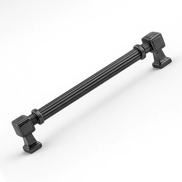 Talas 224 mm Çizgili Füme Metal Kulp Mobilya Çekmece Mutfak Dolabı Dolap Kulpları Kulb 22.4 cm ürün görseli 1