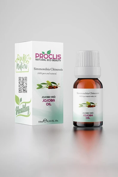 PROCLİS Soğuk Sıkım Jojoba Yağı, %100 Doğal Bitkisel Sabit Yağ, Jojoba Oil 10ml ürün görseli 1