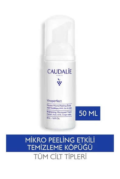 Caudalie Vinoperfect Işıltı Verici Mikro Peeling Temizleme Köpüğü 50 ml ürün görseli 1