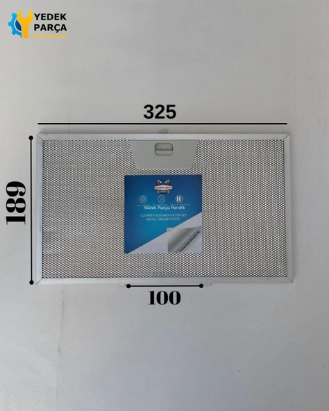 Faber: INCAPLUS | HCSLEDXA70 | 325x190 mm | Aspiratör & Davlumbaz Tel Yağ Filtresi | Model: 9140120131 - 133.0018.470 | 32,5x19cm ürün görseli 1