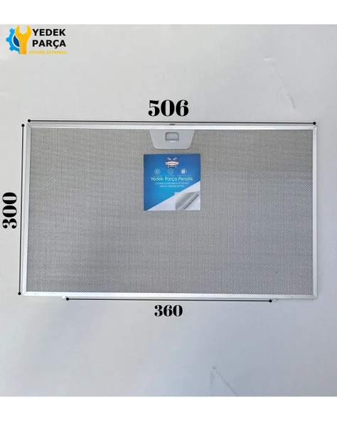 Electrolux: EFC60151X |506x300mm| Aspiratör & Davlumbaz Tel Yağ Filtresi | Model: 00744829-133.0184.490-4055135349 |50,6x30cm ürün görseli 1