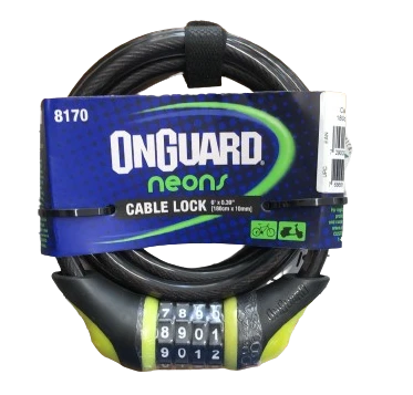 ONGUARD 8170 10X180 NEON COMBO ŞİFRELİ KİLİT ürün görseli 1