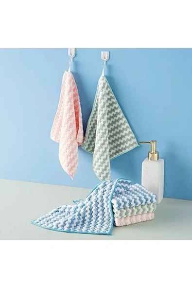 Mucit Home   3 adet Mikrofiber Yumuşak Dokulu 30*30 Cm Mutfak Bezi Leke Tutmaz Koku Yapmaz ürün görseli 1