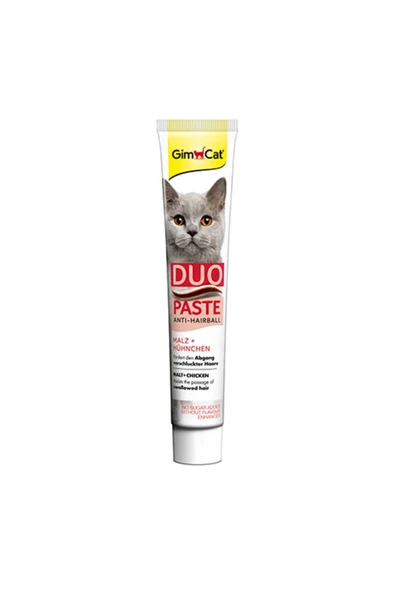 Gimcat Anti Hairball Duo Paste Malt Chicken Tüy Yumağı Önleyici Tavuklu Kedi Macunu 50 gr ürün görseli 1