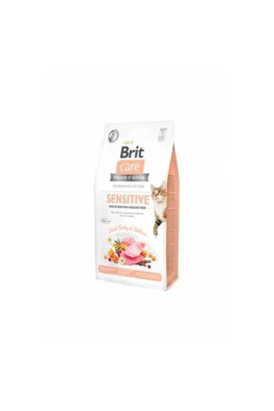 Brit Care Sensitive Healthy Digestion Hindili Ve Somonlu Kedi Maması 2 Kg ürün görseli 1