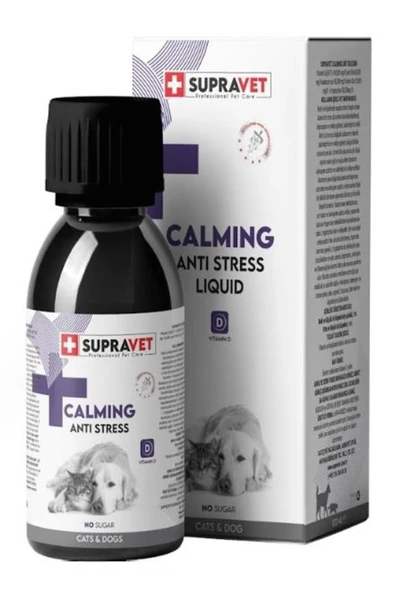 Supravet Anti Stress Kedi ve Köpekler İçin Sıvı Sakinleştirici Damla 100ml ürün görseli 1