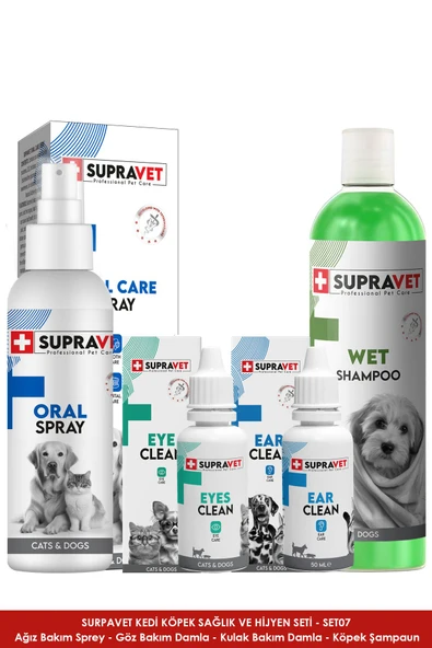 Supravet SET-007 Supravet Köpek Sağlık / Tüy / Bakım Seti ürün görseli 1