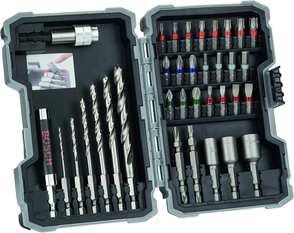 BOSCH 35 PARÇA AHŞAP MATKAP VİDALAMA UCU ürün görseli 1