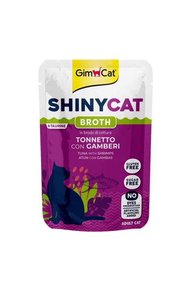 Gimcat Shinycat Pouch Tuna with Shrimps 70 gr - Ton Balıklı Karides ürün görseli 1