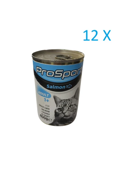 PRO-SPORT Prosport Somonlu Kedi Konservesi 400 gr 12 Adet ürün görseli 1