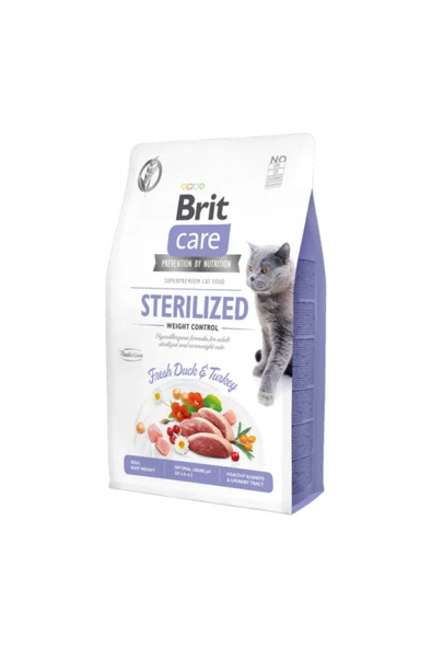 Brit Care Hipoalerjenik İçin Ördekli Ve Hindili Tahılsız Kısırlaştırılmış Kedi Maması ürün görseli 1