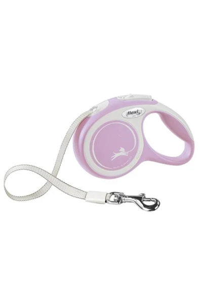 New Comfort Şerit Otomatik Köpek Gezdirme Tasması Medium Rose 5 Mt - 235-10003yr ürün görseli 1