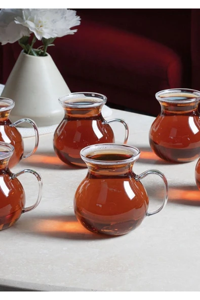 Keyfi Ala Borosilikat 6'lı Çay Bardağı Pinterest Bardak ürün görseli 1