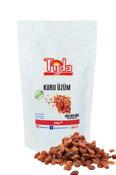 TİJDA Çekirdeksiz Kuru Üzüm 500 Gr ürün görseli 1