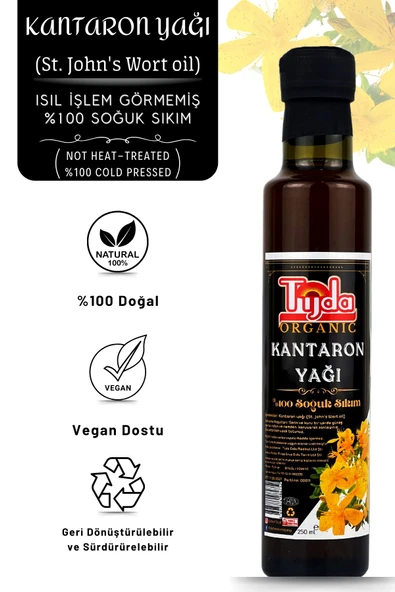 TİJDA Kantaron Yağı ( %100 Soğuk Sıkım ) 250 Ml ürün görseli 1