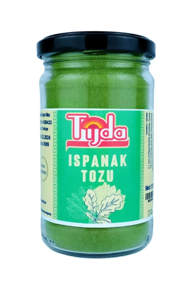 TİJDA Ispanak Tozu Doğal 125 Gr.(GLÜTENSİZ,VEGAN) ürün görseli 1