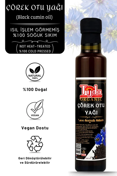 TİJDA Çörek Otu Yağı ( %100 Soğuk Sıkım ) 250 Ml ürün görseli 1