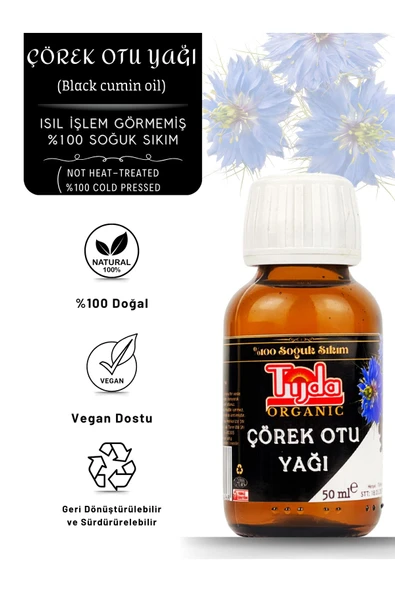 TİJDA Çörek Otu Yağı ( %100 Soğuk Sıkım ) 50 Ml ürün görseli 1