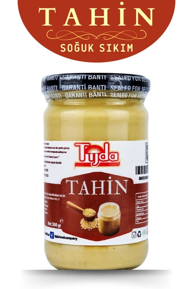 TİJDA Kepeksiz Bozkır Tahini (SOĞUK SIKIM) 300 Gr. ürün görseli 1