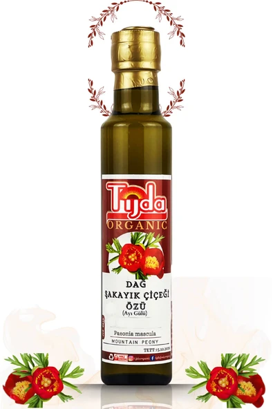 TİJDA DAĞ ŞAKAYIK ÇİÇEĞİ ÖZÜ AYI GÜLÜ 250 ML Paeonia mascula ürün görseli 1