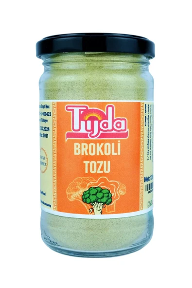 TİJDA Brokoli Toz Doğal Kurutulmuş 170 Gr.(GLÜTENSİZ,VEGAN) ürün görseli 1