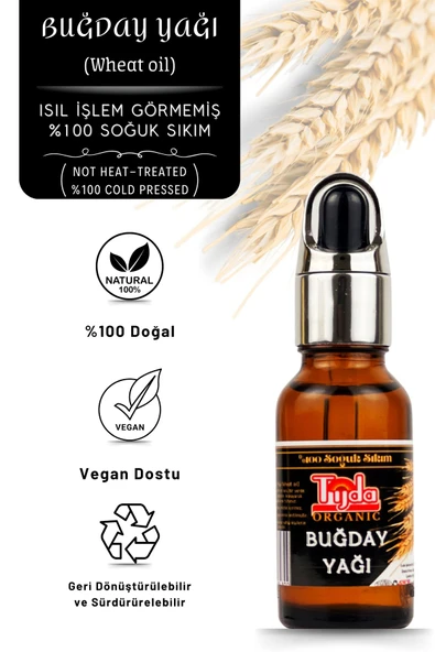 TİJDA Buğday Yağı 20 Ml %100 Soğuk Sıkım (Wheat oil) ürün görseli 1