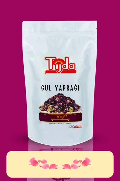 TİJDA Gül Yaprağı 30 Gr (Rosaceae) - Resim 2