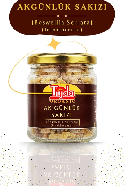 TİJDA Akgünlük Sakızı 100 gram Ak Günlük Reçine Günlük Bitkisi Sığla Sakızı Boswellia Serrata ürün görseli 1