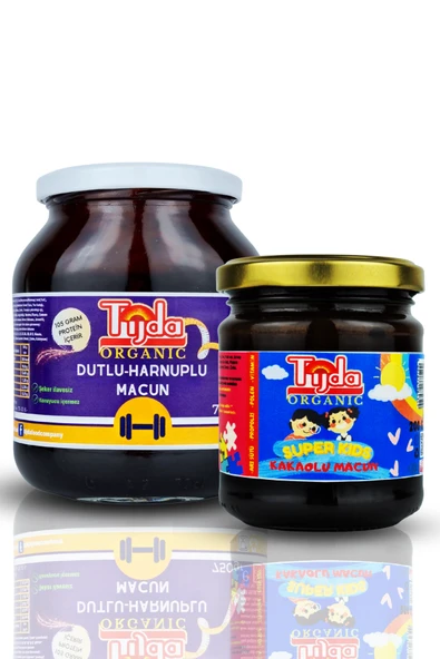 TİJDA Dutlu Harnuplu+Süper Kids Bitkisel Macun Set Yetişkinler Için 750 Gr + Çocuklar Için 200 Gr ürün görseli 1