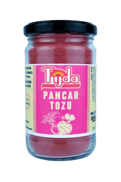TİJDA Pancar Tozu Doğal 170 Gr(GLÜTENSİZ,VEGAN) ürün görseli 1
