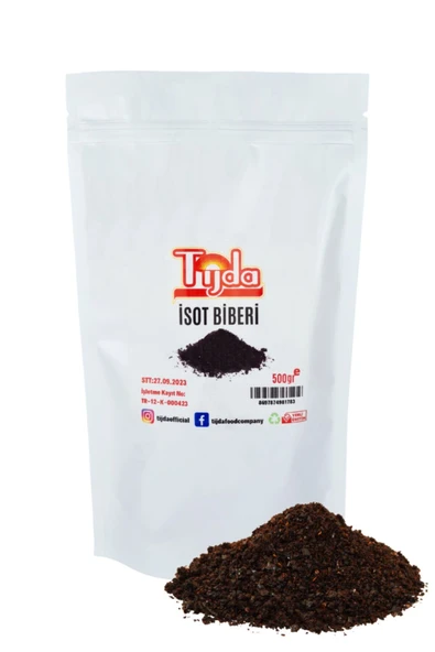 TİJDA Isot Siyah Pulbiber 500 Gr ürün görseli 1