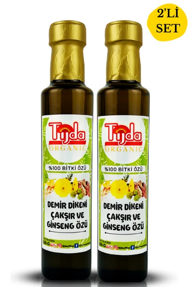 TİJDA Demir Dikeni, Çakşır ve Ginseng Özü 250 ml x 2 Adet ürün görseli 1