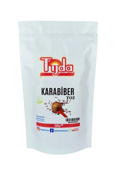 TİJDA Karabiber Öğütülmüş Toz Saf 300 Gr ürün görseli 1