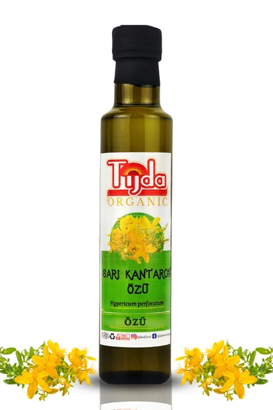 TİJDA Sarı Kantaron Saf Bitki Özü (Hypericum perforatum)  250 ml %100 Saf ürün görseli 1