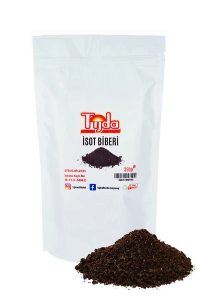 TİJDA Isot Siyah Pul Biber 350 Gr ürün görseli 1