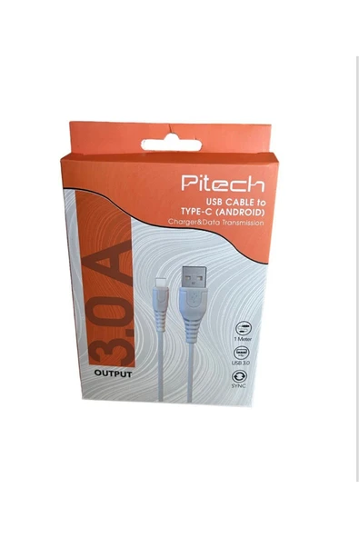 BHR TEM- Pitech USB CABLE to TYPE-C (ANDROID) Hızlı Şarj Kablosu ürün görseli 1