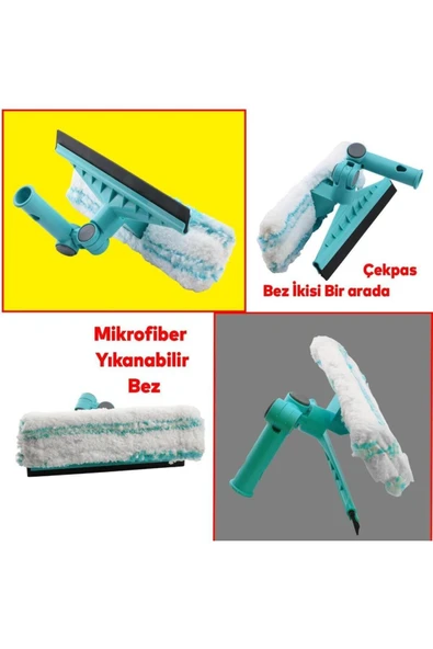 DN 4119 2in1 Mikrofiber Mop ve Silecek - Resim 3