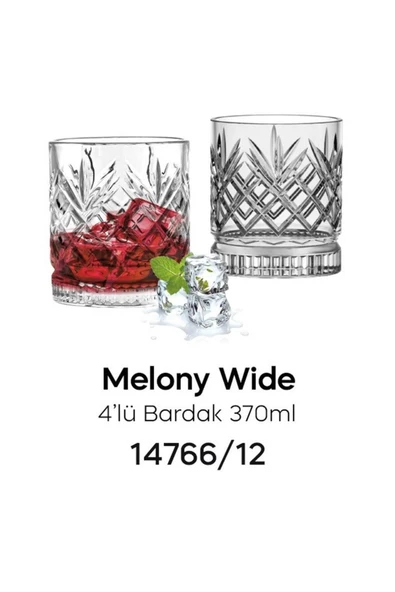 Perotti Melony Wıde 4 lü Bardak 370ml ürün görseli 1