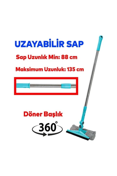 DN 4119 2in1 Mikrofiber Mop ve Silecek - Resim 2