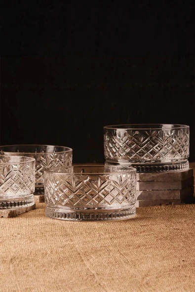 Perotti melony bowl 220 ml 4 lü set cam kase çerezlik küçük boy 14774 ürün görseli 1
