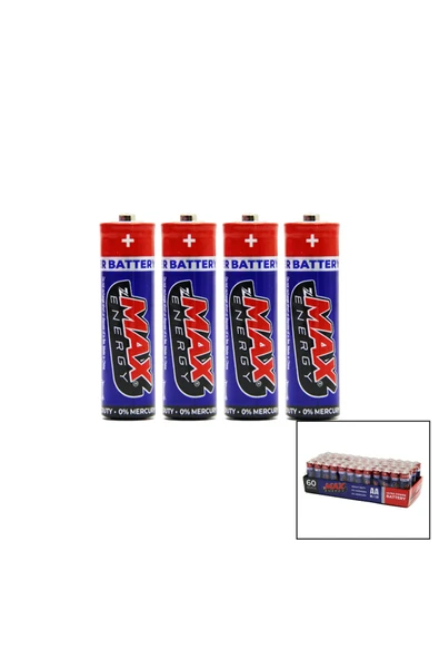 Şeyse Şeyse Şeyse MAX ENERGY MAX-0636 PVC KALEM PİL 60 PARÇA (4390) ürün görseli 1