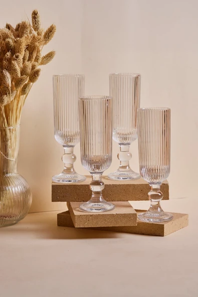 4 Parça Imola 4’lü Uzun Kadeh Takımı 160 ml 0 - 199 cc Cam Şampanya Kadehi ürün görseli 1