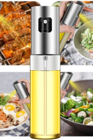 Sprey Cam Yağdanlık 100 ml Fısfıs Yağdanlık Sirke Airfryer Zeytinyağı Limon Yağ Püskürtücü Yağlık ürün görseli 1