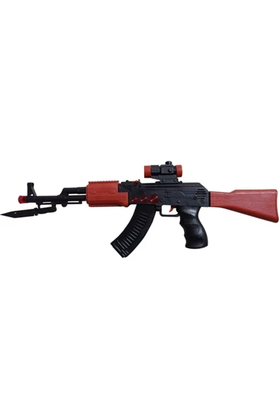 Pilli Sesli Işıklı Tüfek Ak-47 Oyuncak ürün görseli 1